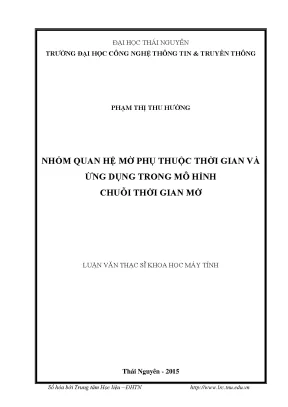 Ứng Dụng Nhóm Quan Hệ Mờ Trong Dự Báo Thời Gian