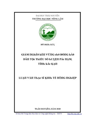 Giải pháp giảm nghèo bền vững cho đồng bào dân tộc thiểu