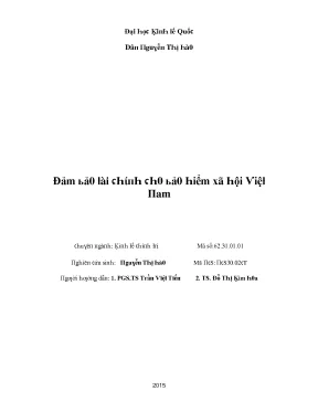 Đảm Bảo Tài Chính Xã Hội: Nghiên Cứu Tình Hình và Giải Pháp