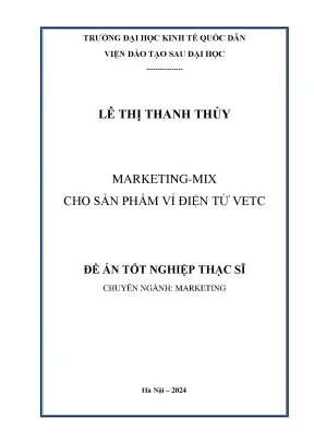 Chiến Lược Marketing-Mix Cho Sản Phẩm Ví Điện Tử VETC