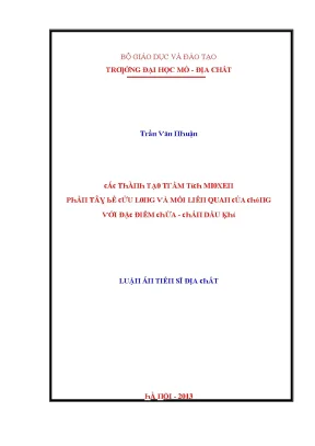 Nghiên Cứu Địa Chất và Tầm Quan Trọng của Dầu Khí tại 