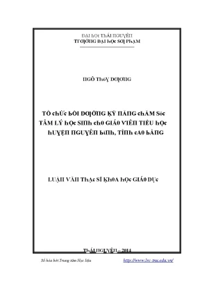 Tổ Chức Bồi Dưỡng Kỹ Năng Tâm Lý Học Sinh