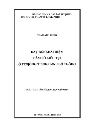 Khám Phá Hàm Số Liên Tục Tại Trường Đại Học Sư Phạm
