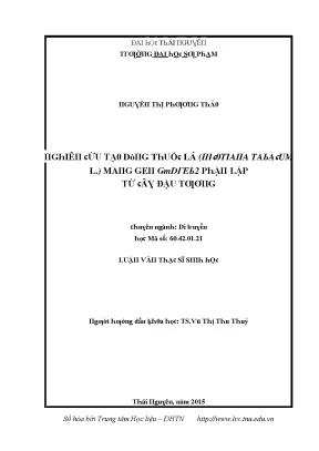 Nghiên cứu về Đại học Thái Nguyên và các phương pháp học