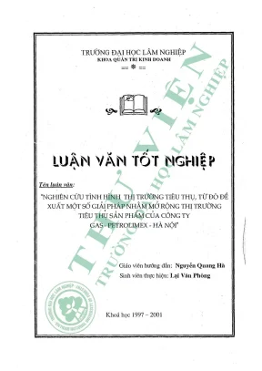 Nghiên Cứu Thị Trường Tiêu Thụ Gas Tại Công Ty