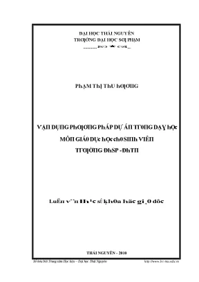 Nghiên cứu về Dự án Phát triển Giáo dục tại Đại học Sư
