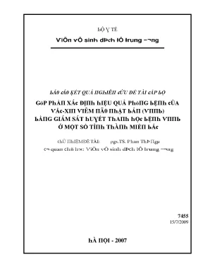 Nghiên cứu hiệu quả phòng ngừa bệnh viêm do virus