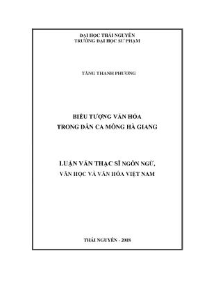 Biểu Tượng Văn Hóa Trong Dân Ca Mông Hà Giang