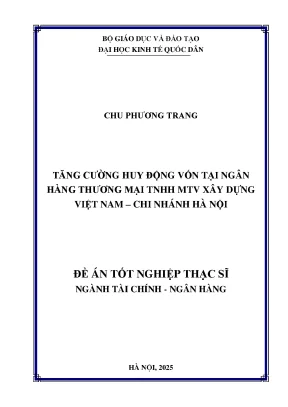 Tăng Cường Huy Động Vốn Tại Ngân Hàng Thương Mại Xây
