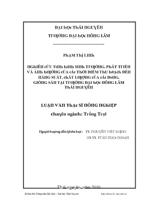 Nghiên cứu về ĐẠI HỌC THÁI NGUYÊN và ĐẠI HỌC PHÚ LÂM