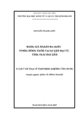 Nghiên Cứu Tác Động Của Giá Đất Đối Với Kinh Tế Tại