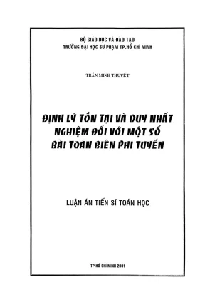 Nghiên Cứu Phương Pháp Giải Tích Hàm Phi Tuyến Trong Bài