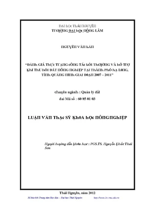 Quản lý đất đai tại Thái Nguyên: Đánh giá thực trạng và