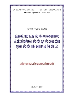 Nghiên Cứu Đa Dạng Sinh Học và Bảo Tồn Tại Khu Bảo Tồn