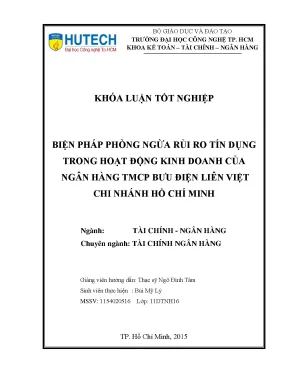 Biện Pháp Phòng Ngừa Rủi Ro Tín Dụng Tại Ngân Hàng TMCP