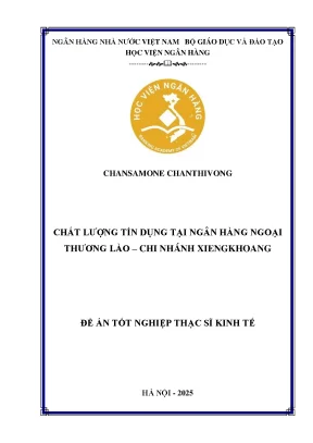 Chất lượng tín dụng tại Ngân hàng Ngoại thương Lào – Chi