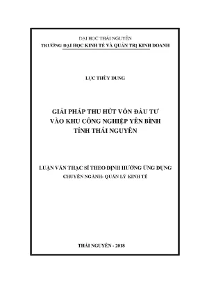 Giải Pháp Hút Vốn Đầu Tư Vào Khu Công Nghiệp Yên Bình