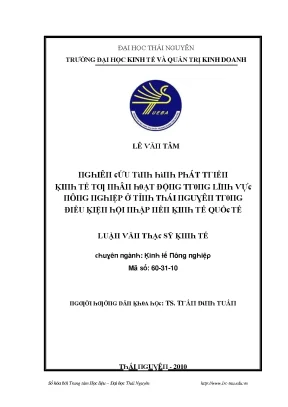 Phát Triển Kinh Tế Tỉnh Thái Nguyên: Nghiên Cứu và Đánh Giá