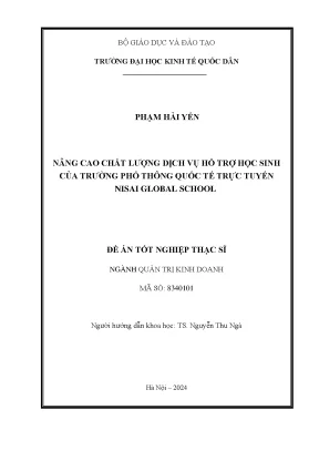 Nâng Cao Chất Lượng Dịch Vụ Hỗ Trợ Học Sinh Tại Trường