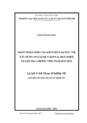 Cải thiện kiểm soát chi đầu tư xây dựng qua kho bạc