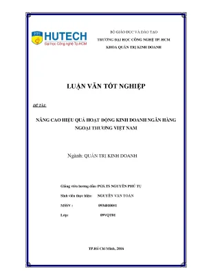 Nâng Cao Hiệu Quả Hoạt Động Kinh Doanh Ngân Hàng Ngoại
