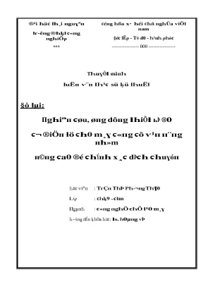 Nghiên cứu về sai số trong hệ thống đo lường