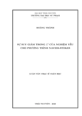 Nghiên Cứu Sự Suy Giảm Trong L2 Của Nghiệm Yếu Cho 
