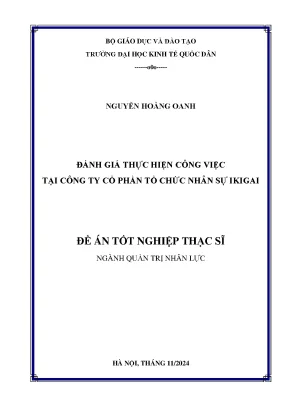 Đánh Giá Thực Hiện Công Việc Tại Công Ty Cổ Phần Tổ Chức
