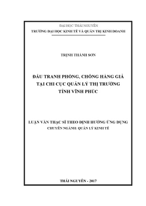 Đấu Tranh Phòng Chống Hàng Giả Tại Vĩnh Phúc: Nghiên Cứu