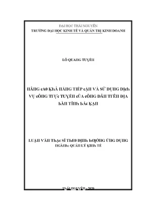 Đại Học Kinh Tế và Quản Trị Kinh Doanh Thái Nguyên: