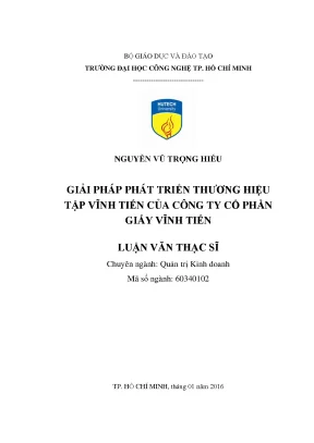 Giải Pháp Phát Triển Thương Hiệu Tập Vĩnh Tiến