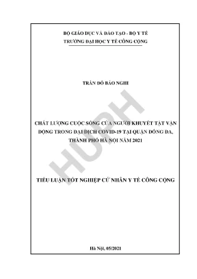 Chất lượng cuộc sống của người khuyết tật trong đại dịch 