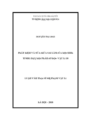 Sửa Lỗi Thường Gặp Trong Học Tại Đại Học Quốc Gia Hà Nội