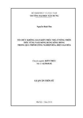 Tổ Chức Không Gian Kiến Trúc Nhà Ở Nông Thôn Tiểu Vùng