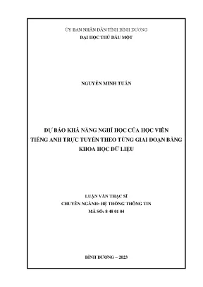 Dự Báo Khả Năng Nghỉ Học Của Học Viên Tiếng Anh Trực