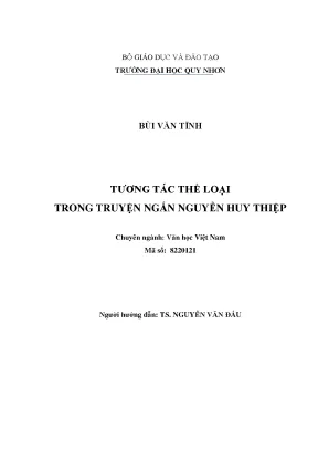 Tương Tác Thể Loại Trong Truyện Ngắn Của Nguyễn Huy Thiệp