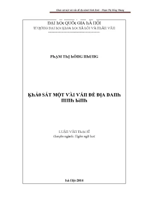 Khảo Sát Địa Danh Ninh Bình: Vấn Đề và Giải Pháp