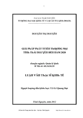 Giải pháp phát triển kinh tế tại Đại học Thái Nguyên năm