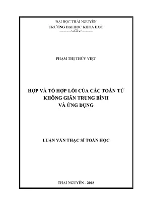 Hợp và Tổ Hợp Lồi của Các Toán Tử Không Giãn Trung Bình