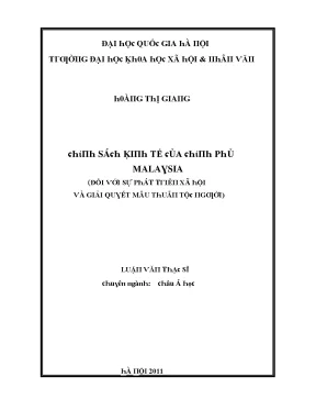 Nghiên Cứu Về Tác Động Của Chính Sách Kinh Tế Đối Với 