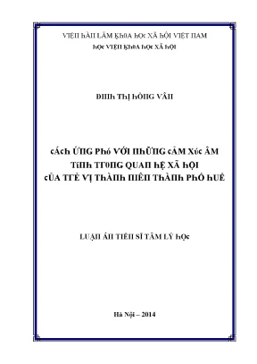 Tâm Lý Xã Hội và Ảnh Hưởng Đến Sức Khỏe Tâm Thần Tại Huế