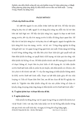 Điều Khiển Nồng Độ Sản Phẩm Trong Bể Chứa Phản Ứng Bằng