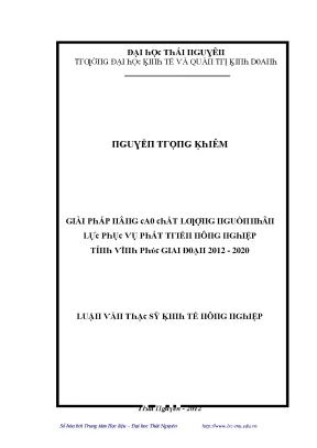 Đại học Thái Nguyên: Nghiên cứu Kinh tế và Quản lý giai