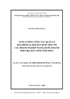 Tăng cường quản lý bảo hiểm xã hội cho doanh nghiệp