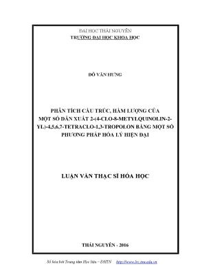 Phân Tích Cấu Trúc và Hàm Lượng Dẫn Xuất