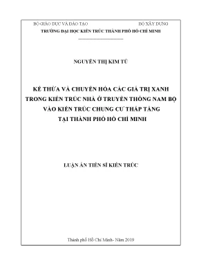 Kế Thừa và Chuyển Hóa Giá Trị Xanh Trong Kiến Trúc Chung 