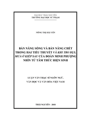 Bản Năng Sống và Chết trong Tiểu Thuyết Đoàn Minh Phượng