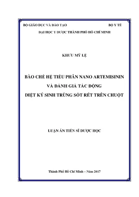 Nghiên Cứu Bào Chế Hệ Tiểu Phân Nano Artemisinin và Tác 