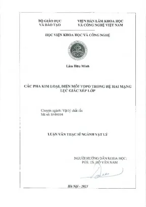 Nghiên Cứu Các Pha Kim Loại và Điện Môi Topo Trong Hệ