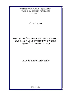 Tổ Chức Không Gian Kiến Trúc Chung Cư Cao Tầng Tại Nội